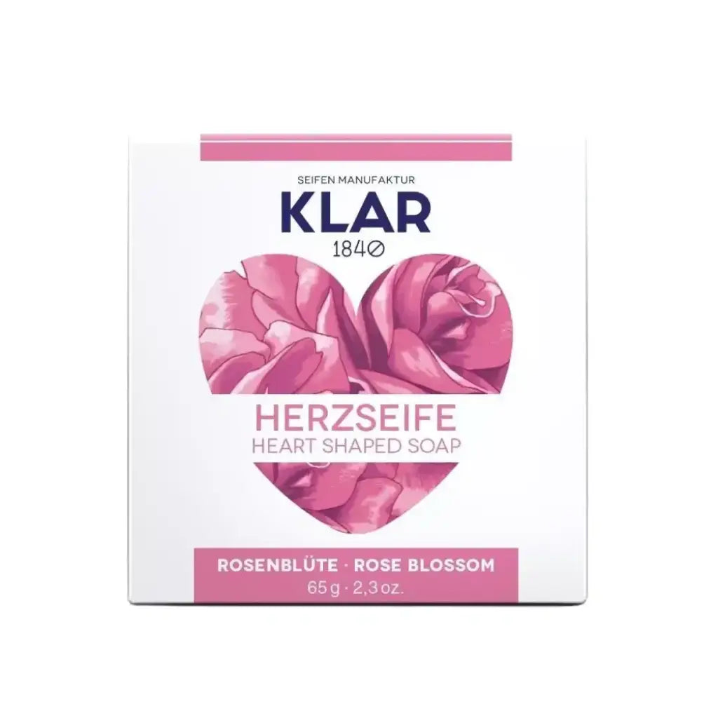 Herzseife Rosenblüte | 65 gr | Klar Seifen |  V Welt