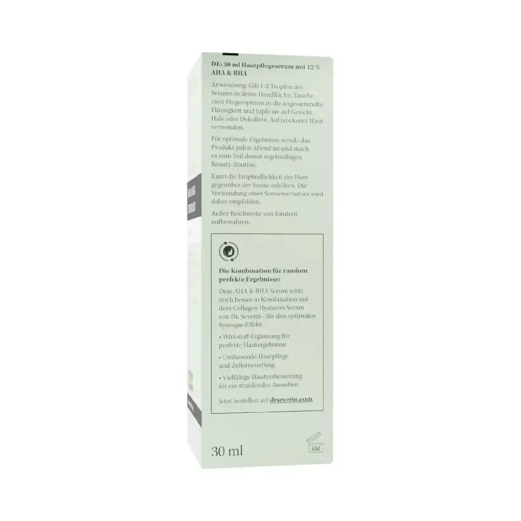 AHA & BHA Exfoliant Serum | 30 ml | Dr. Severin | V Welt