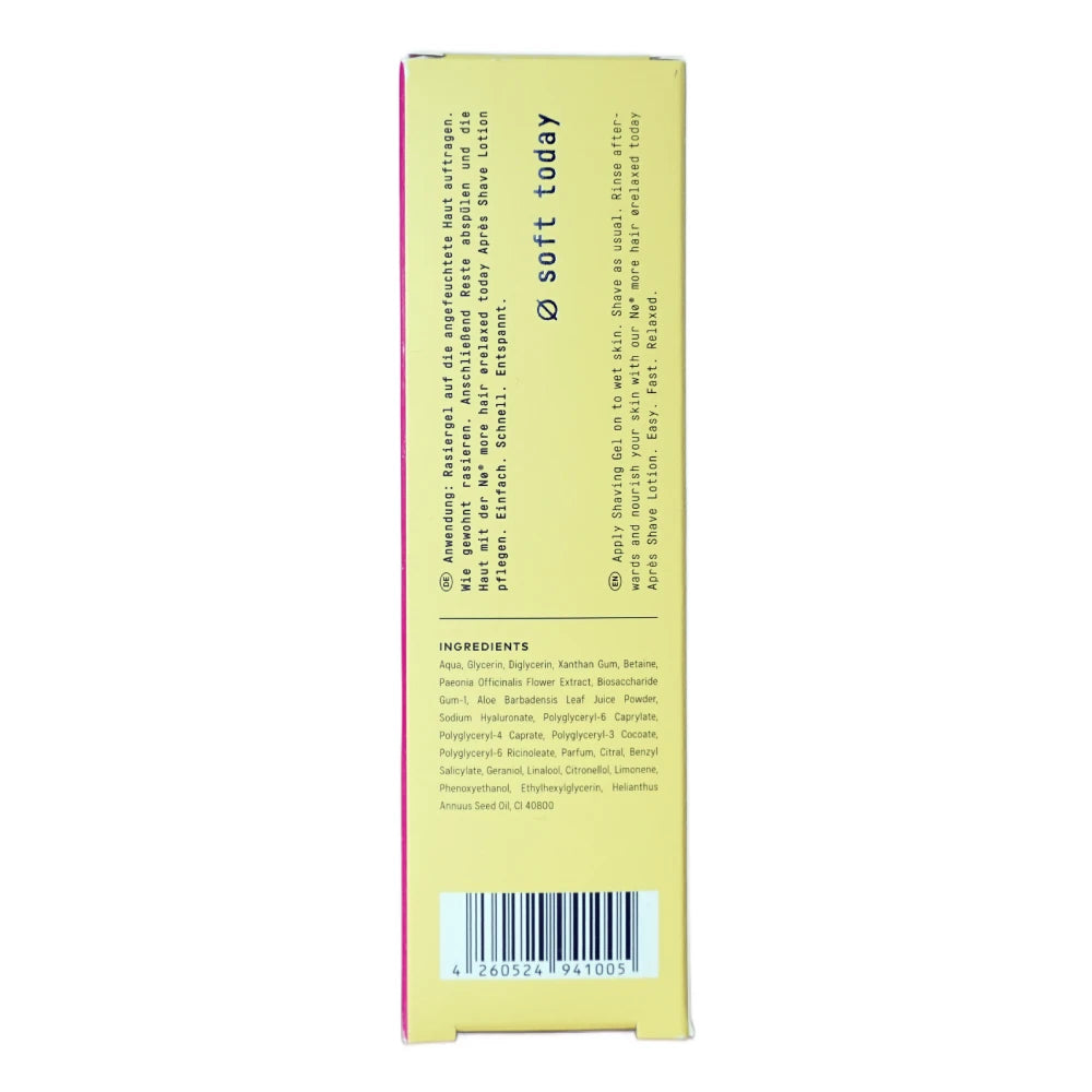 Ø Soft Today Sauberes Rasiergel | 100 ml | Nø Cosmetics | V Welt