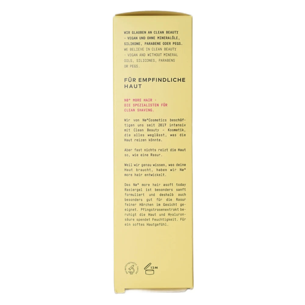 Ø Soft Today Sauberes Rasiergel | 100 ml | Nø Cosmetics | V Welt